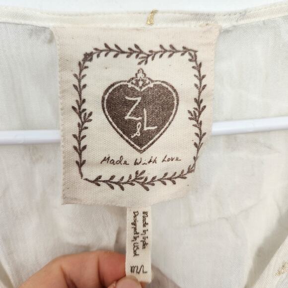 Z&L Anthropologie Swimsuit‎ Cover-Up M/L Palm Trees Beach Vacation Resortwear - Picture 3 of 9